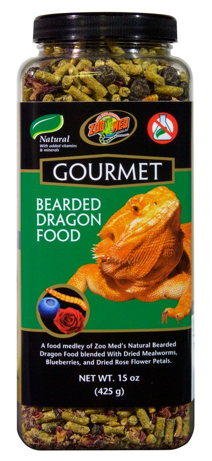 15 oz Zoo Med Gourmet Bearded Dragon Food