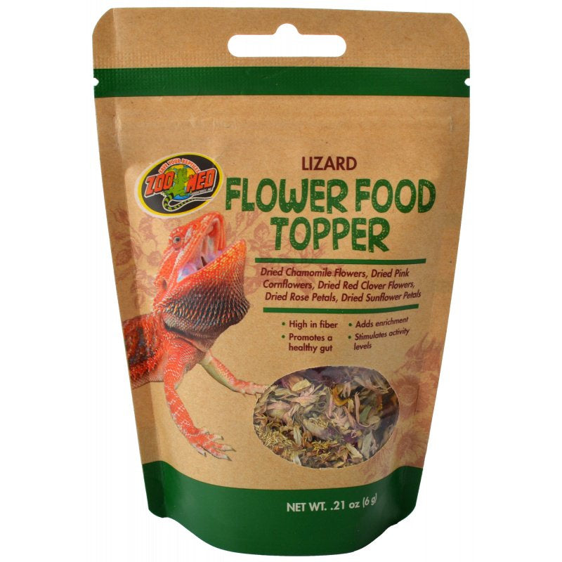 2.52 oz (12 x 0.21 oz) Zoo Med Lizard Flower Food Topper