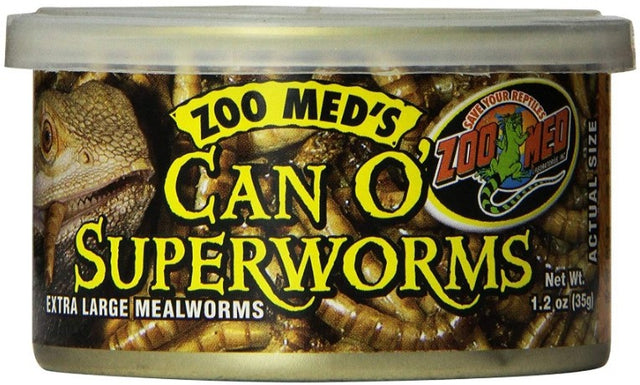 Zoo Med Can O Superworms Extra Large Mealworms - PetMountain.com