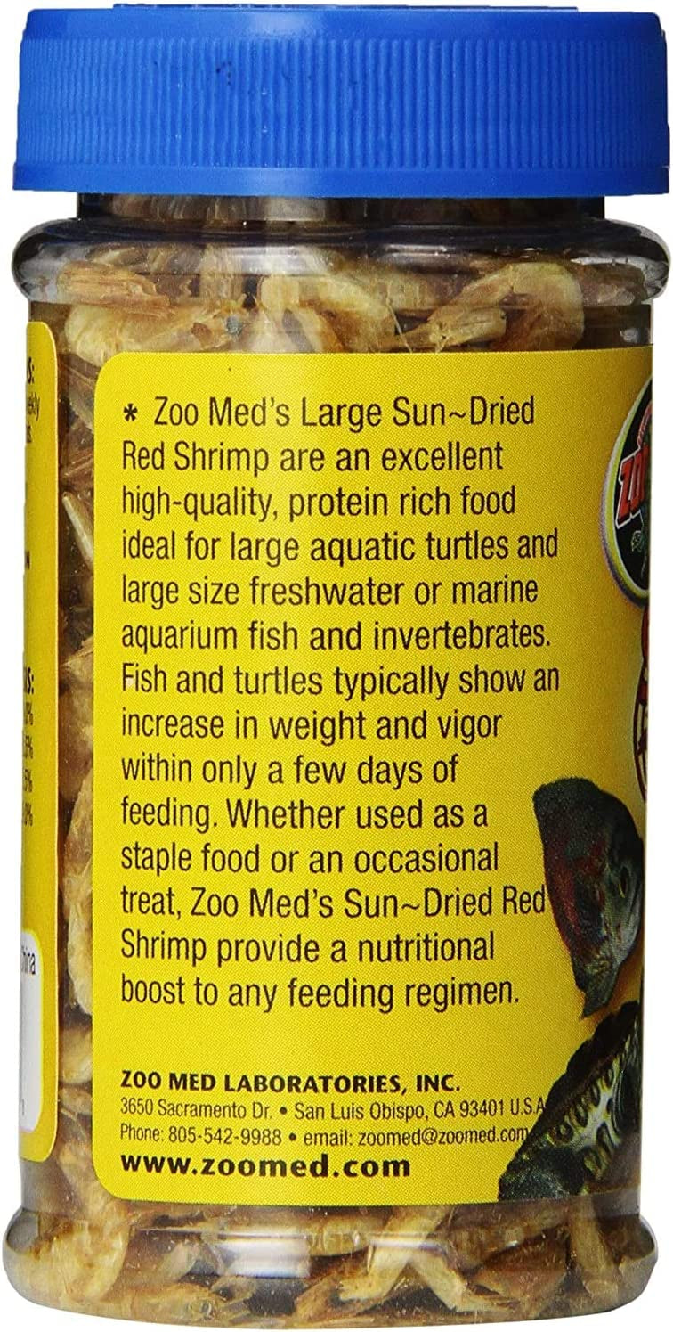 0.5 oz Zoo Med Large Sun-Dried Red Shrimp