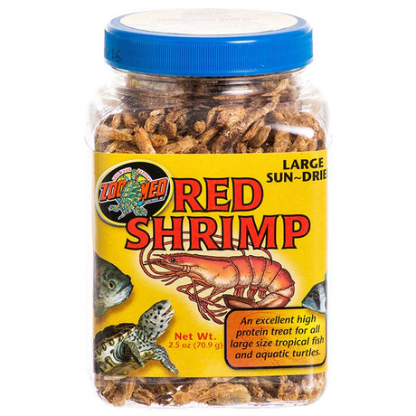 2.5 oz Zoo Med Large Sun-Dried Red Shrimp