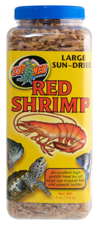 60 oz (12 x 5 oz) Zoo Med Large Sun-Dried Red Shrimp