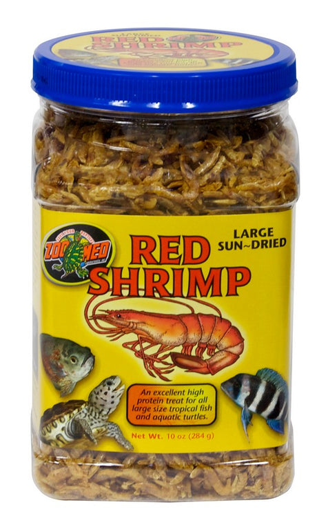 40 oz (4 x 10 oz) Zoo Med Large Sun-Dried Red Shrimp