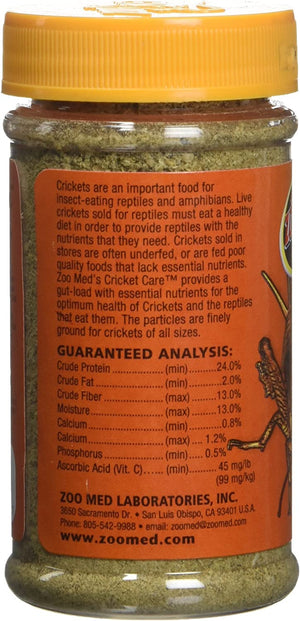 21 oz (12 x 1.75 oz) Zoo Med Natural Cricket Care with Added Vitamins and Minerals