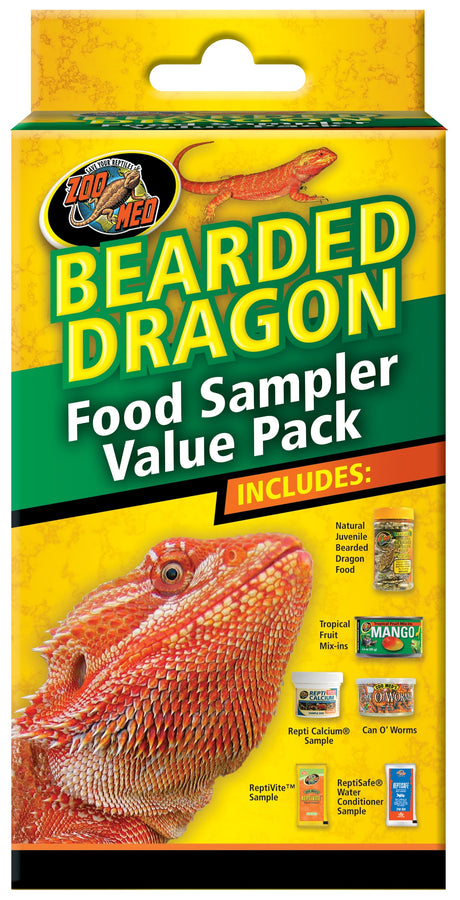1 count Zoo Med Bearded Dragon Food Sample Value Pack