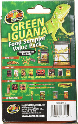 1 count Zoo Med Green Iguana Food Sampler Value Pack