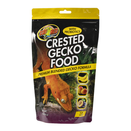 Zoo Med Crested Gecko Food with Probiotics Premium Blended Gecko Formula Plum Flavor - PetMountain.com