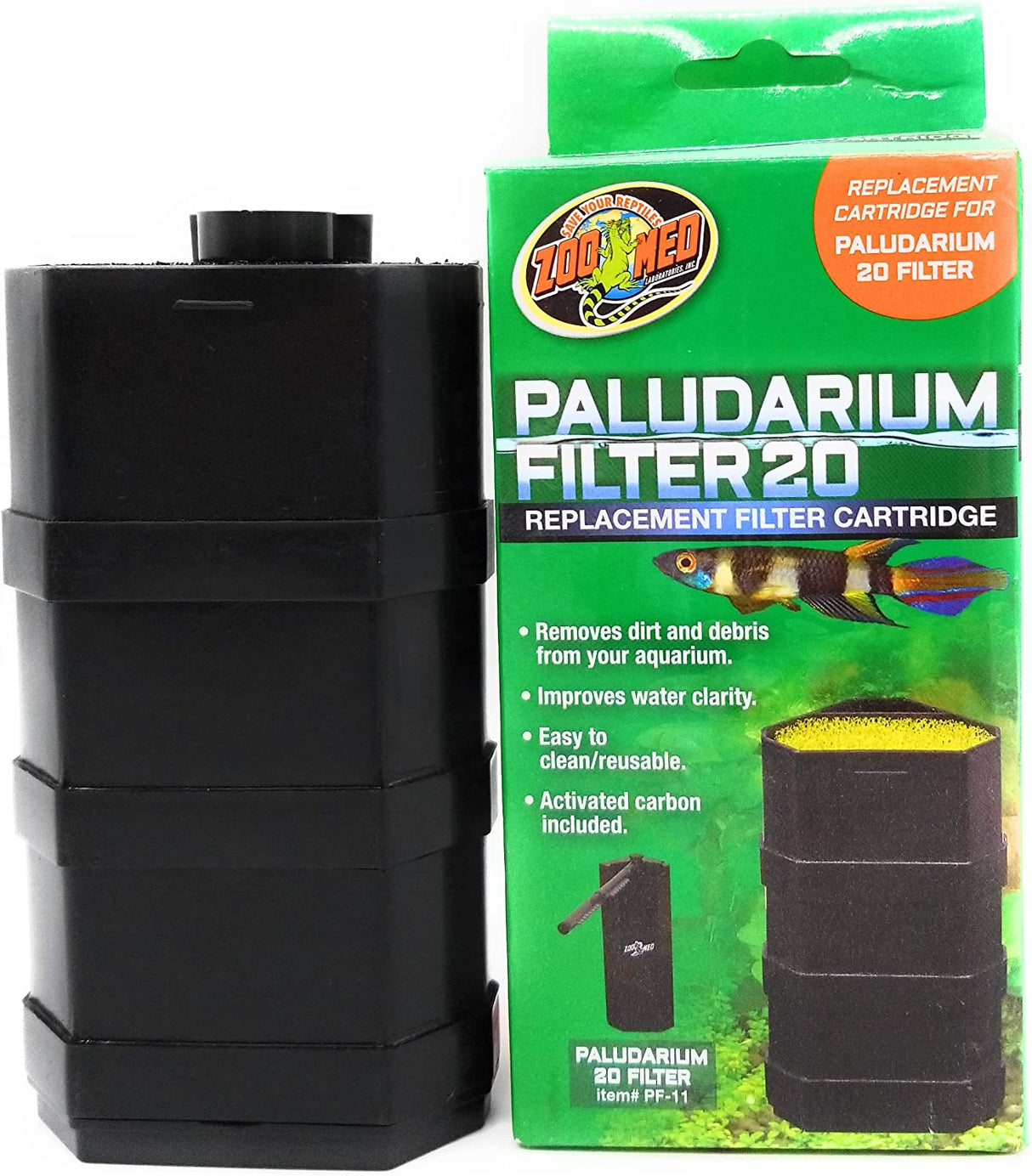 6 count (6 x 1 ct) Zoo Med Paludarium 20 Replacement Filter Cartridge