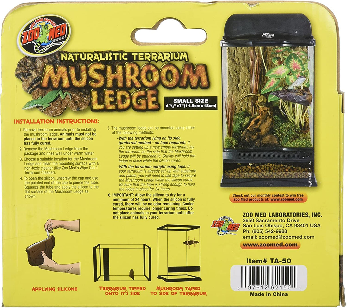 Zoo Med Naturalistic Terrarium Mushroom Ledge for Reptiles - PetMountain.com