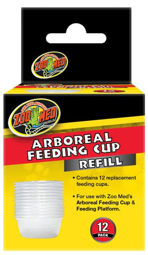 144 count (12 x 12 ct) Zoo Med Arboreal Feeding Cup Refill