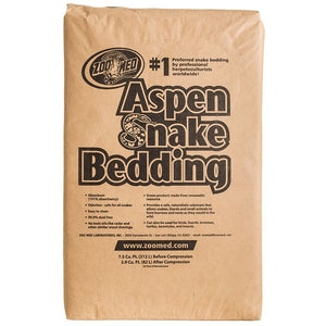 7.5 cu ft bale Zoo Med Aspen Snake Bedding Odorless and Safe for Snakes, Lizards, Turtles, Birds, Small Pets and Insects