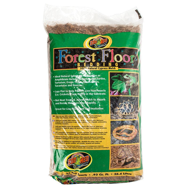 48 quart (2 x 24 qt) Zoo Med Forest Floor Bedding Natural Cypress Mulch