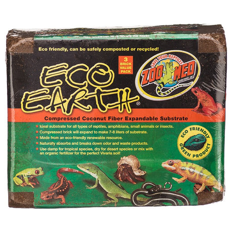 Zoo Med Eco Earth Compressed Coconut Fiber Substrate - PetMountain.com