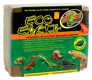 15 count (5 x 3 ct) Zoo Med Eco Earth Compressed Coconut Fiber Substrate