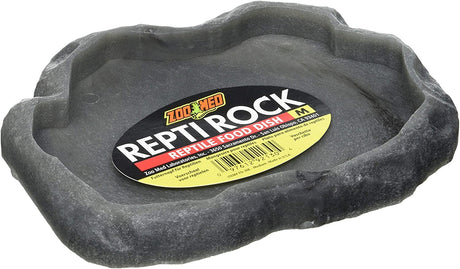 Medium - 1 count Zoo Med Repti Rock Reptile Food Dish