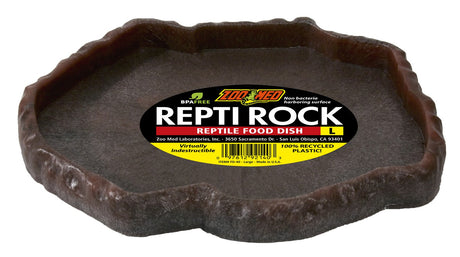 Large - 4 count Zoo Med Repti Rock Reptile Food Dish