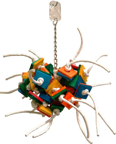 Medium - 1 count Zoo-Max Fire Ball Hanging Bird Toy