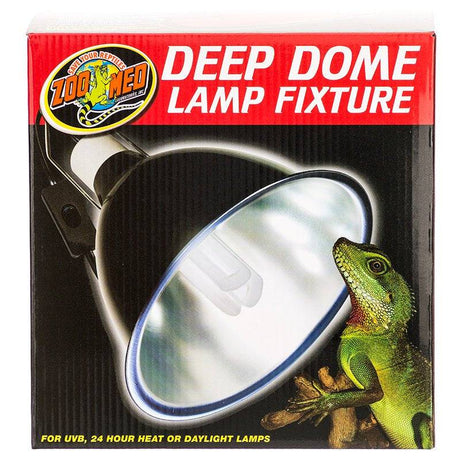 Zoo Med Deep Dome Lamp Fixture 8.5" Wide - PetMountain.com