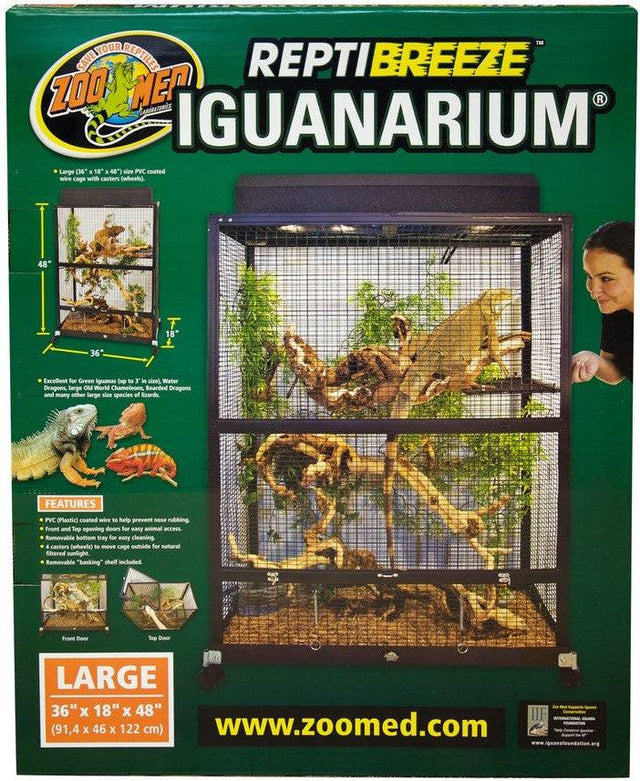 Zoo Med ReptiBreeze Iguanarium Habitat for Large Reptiles - PetMountain.com