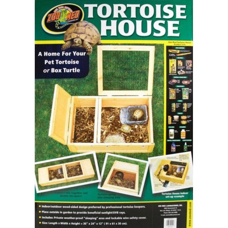 Zoo Med Tortoise House Home for Tortoise or Box Turtle Indoor or Outdoor - PetMountain.com
