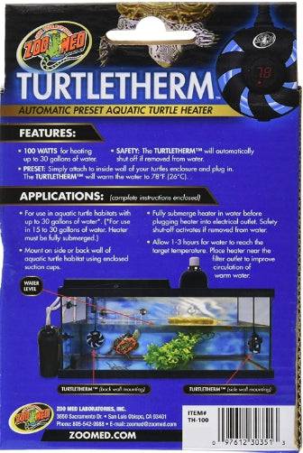 Zoo Med Turtletherm Automatic Preset Aquatic Turtle Heater - PetMountain.com