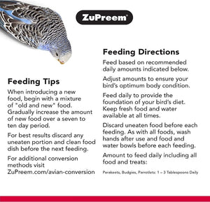 6 lb (3 x 2 lb) ZuPreem Smart Selects Bird Food for Small Birds