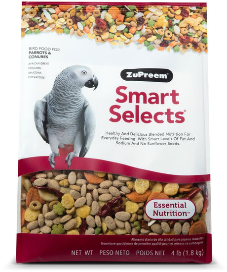 4 lb ZuPreem Smart Selects Bird Food for Parrots and Conures