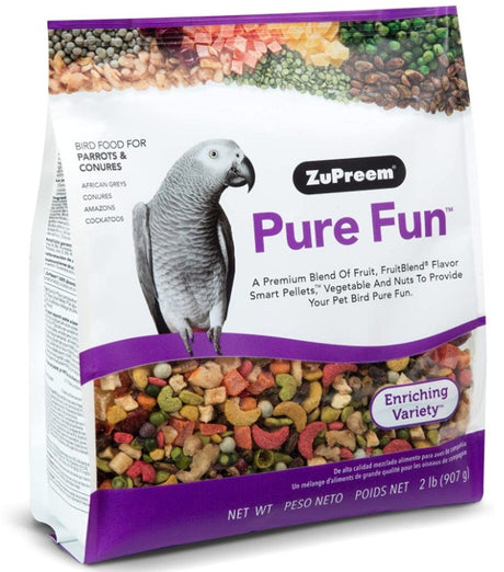 ZuPreem Pure Fun Enriching Variety Mix Bird Food for Parrots and Conures - PetMountain.com