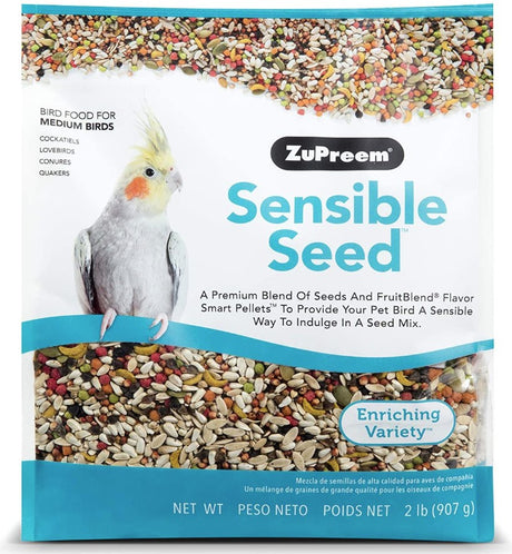 6 lb (3 x 2 lb) ZuPreem Sensible Seed Enriching Variety for Medium Birds