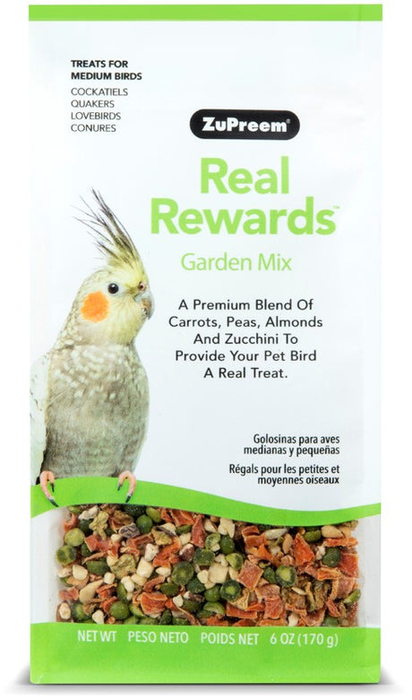 ZuPreem Real Rewards Garden Mix Treats for Medium Birds - PetMountain.com