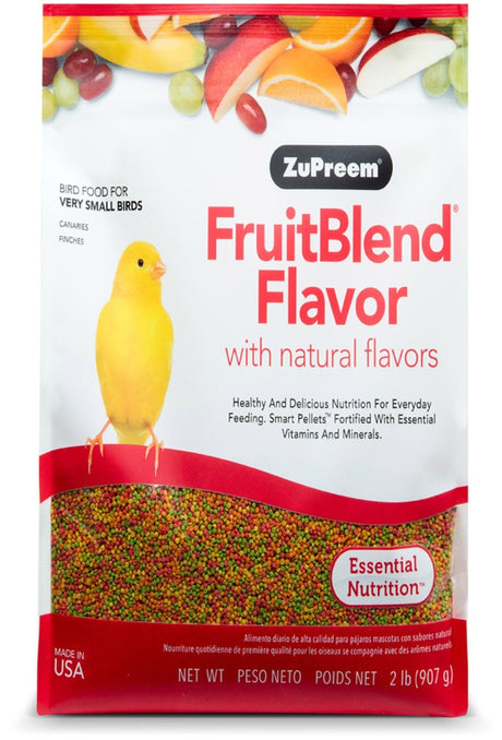 2 lb ZuPreem FruitBlend Flavor with Natural Flavors Bird Food for Very Small Birds