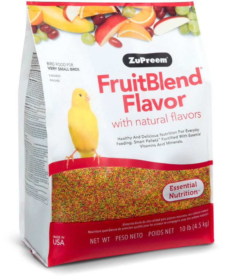 20 lb (2 x 10 lb) ZuPreem FruitBlend Flavor with Natural Flavors Bird Food for Very Small Birds