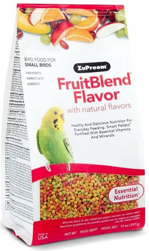 14 oz ZuPreem FruitBlend Flavor with Natural Flavors Bird Food for Small Birds