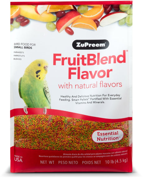 10 lb ZuPreem FruitBlend Flavor with Natural Flavors Bird Food for Small Birds
