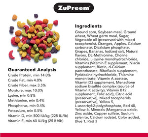 10.5 lb (3 x 3.5 lb) ZuPreem FruitBlend Flavor with Natural Flavors Bird Food for Parrots and Conures