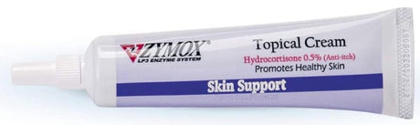 Zymox Skin Support Topical Cream with Hydrocortisone for Dogs and Cats - PetMountain.com