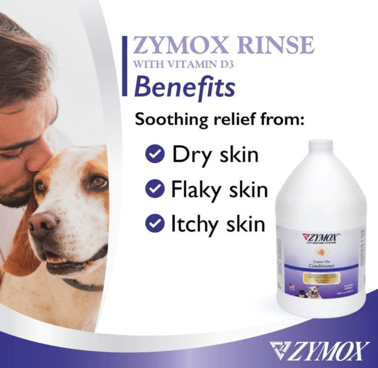1 gallon Zymox Conditioning Rinse with Vitamin D3 for Dogs and Cats