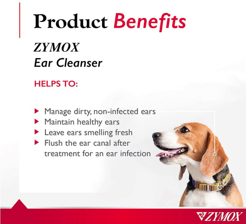 2 gallon (2 x 1 gal) Zymox Ear Cleanser for Dogs and Cats