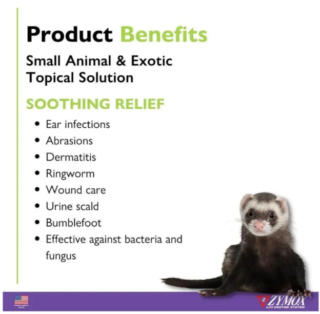 1.25 oz Zymox Small Animal & Exotic Topical Solution