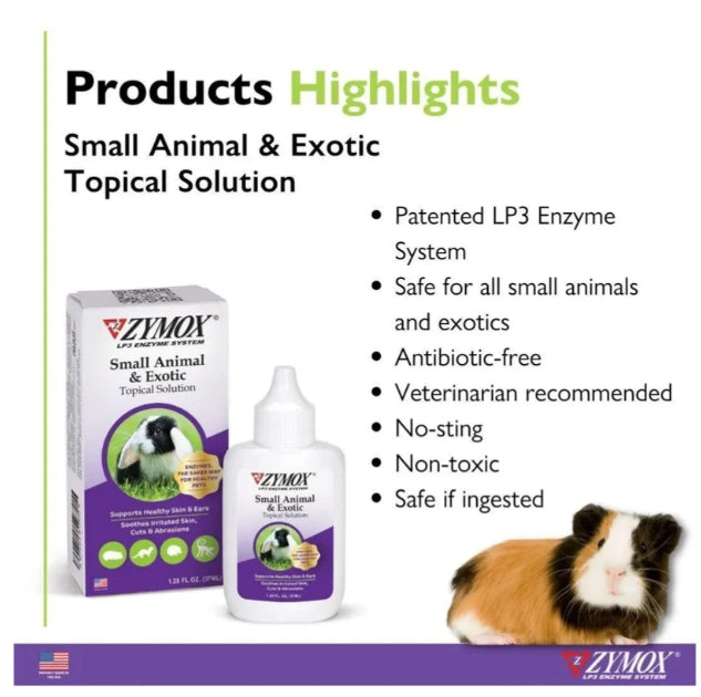 1.25 oz Zymox Small Animal & Exotic Topical Solution
